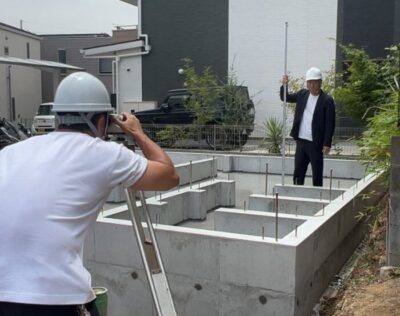 基礎検査とは？家づくりの土台を社長と専務が1棟ずつ確認しています